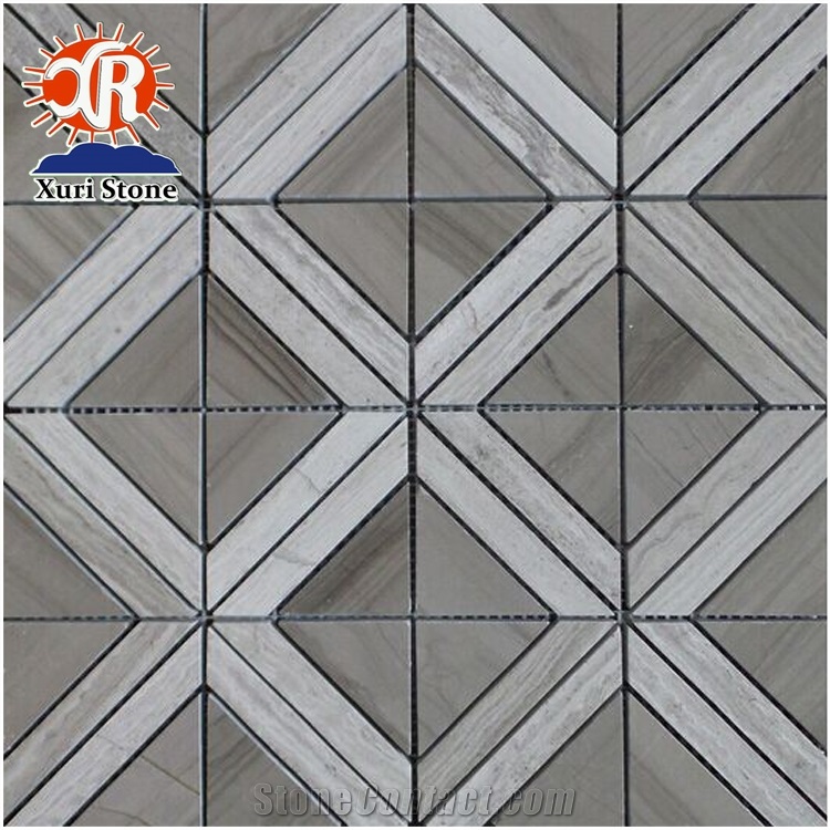 Exquisite Marble Mosaic Athens Wood Grain, Hotel Decorative Stone