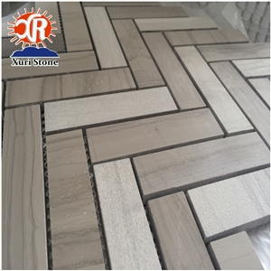 Exquisite Marble Mosaic Athens Wood Grain, Hotel Decorative Stone