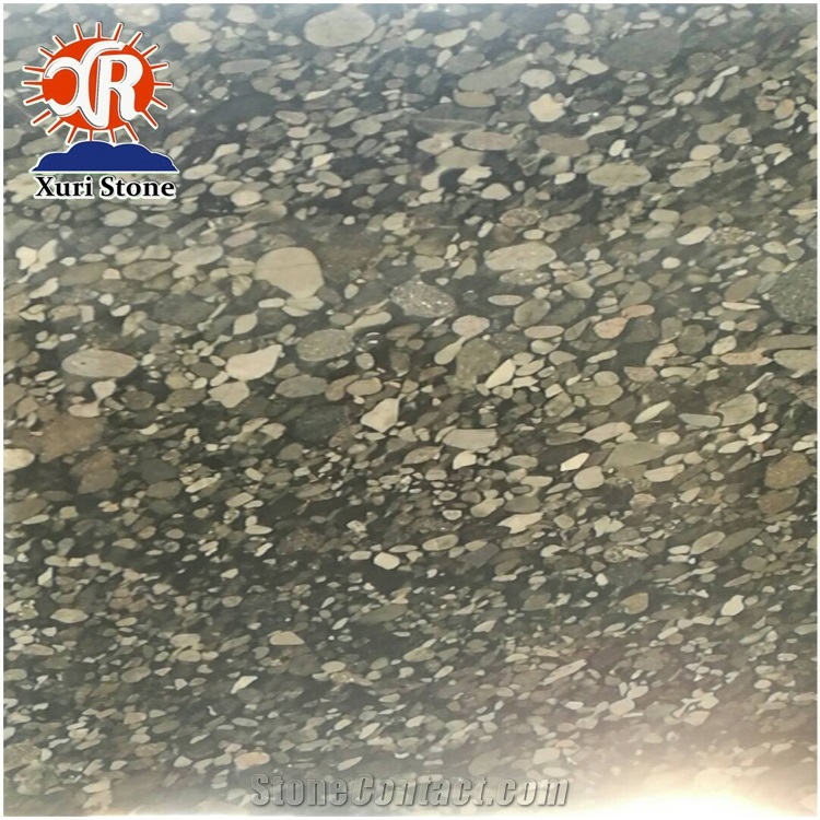 High Quality Black Sparkling Labrador Black Mosaic Granite Nordic