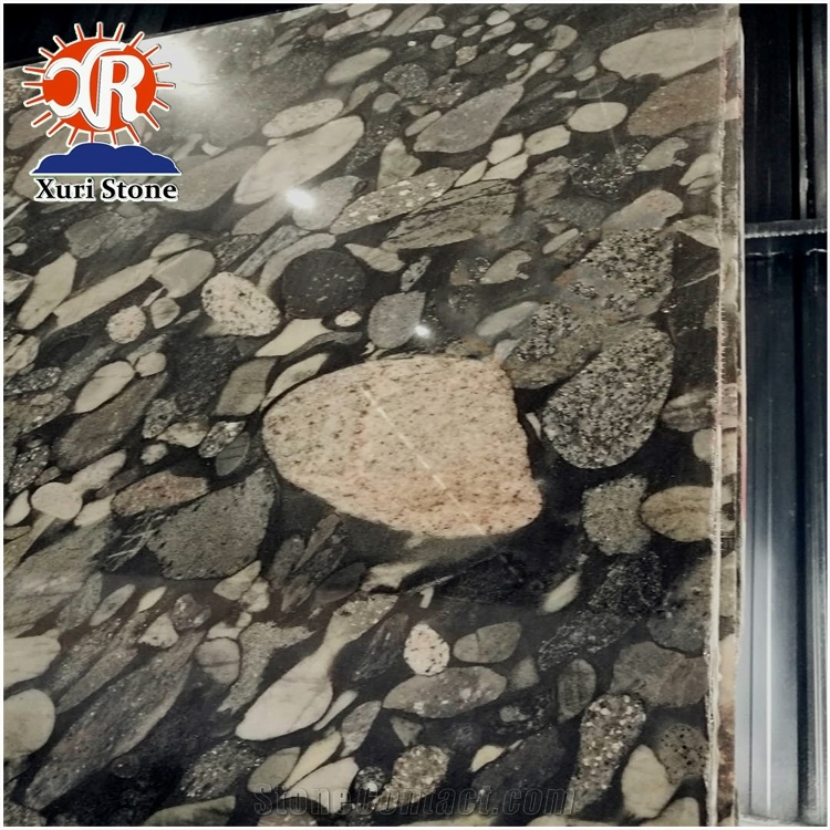 High Quality Black Sparkling Labrador Black Mosaic Granite Nordic
