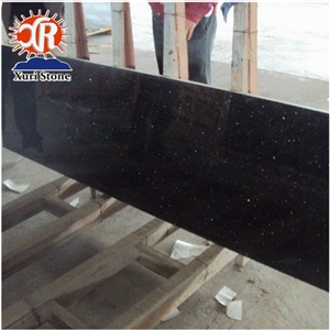 Hot Sale Black Galaxy Granite Work Top Countertop Cheap Price 2018