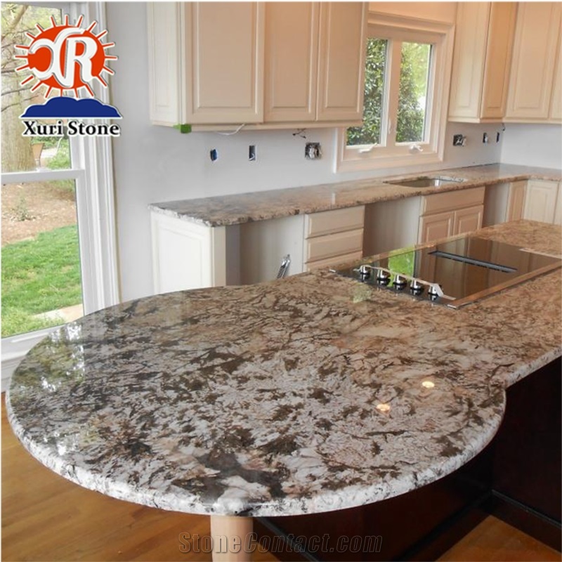 Lowes White Colors Bianco Antico Granite Prefab Kitchen Countertop