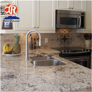 Lowes White Colors Bianco Antico Granite Prefab Kitchen Countertop