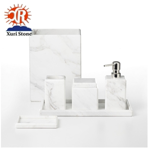 Marble Resin Bath Accessory Bathroom Accessories Set with Soap