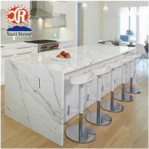 Professional China Supplier Calacatta Quartz Slab for Countertop Design