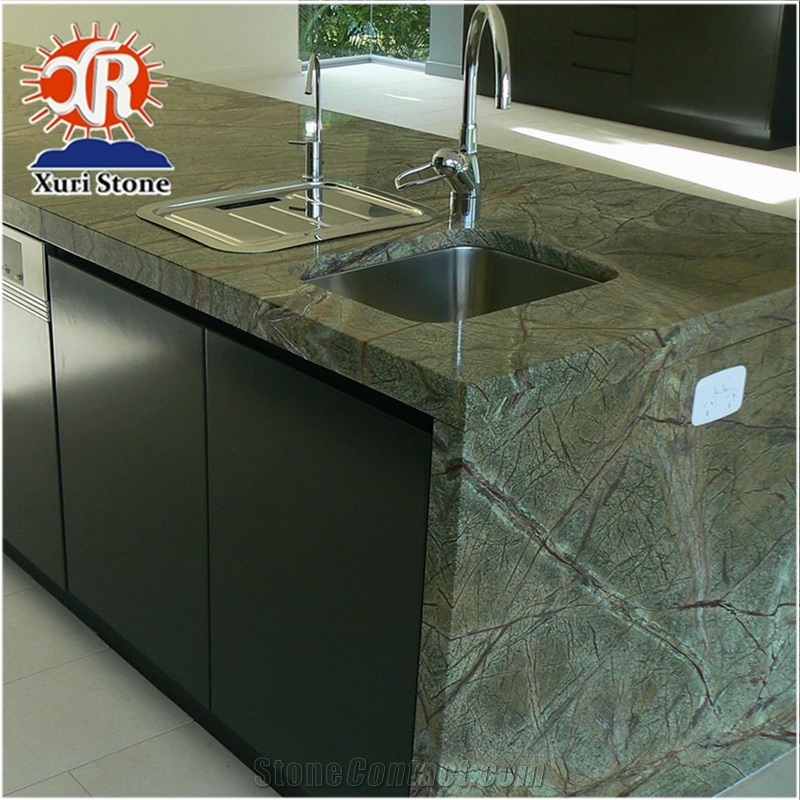 Rainforest Green Marble Countertop and Vanity Top