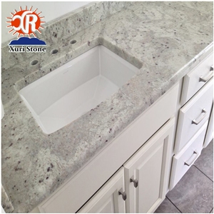 Sri Lanka Block Sources Andromeda White Granite Prefab Countertop