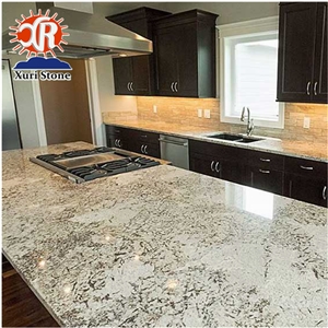 Top Quality Nature Stone Elegant Snowflake Alaska White Granite Countertops