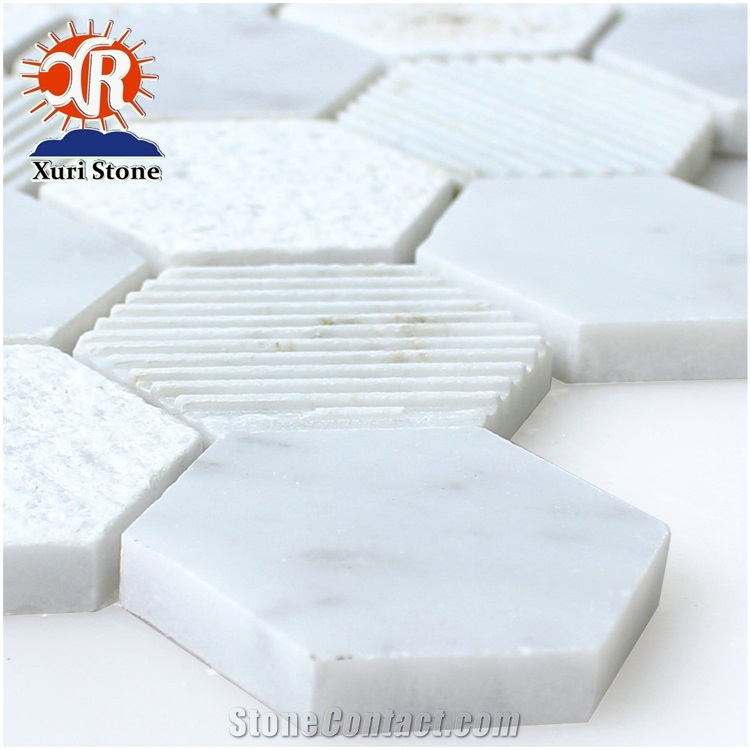 Umbrella Mosaic White Tiles, Hotel Bar Decorative Materials