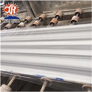 White Marmara Polished Dolomite Straight White Grain Marble Slab