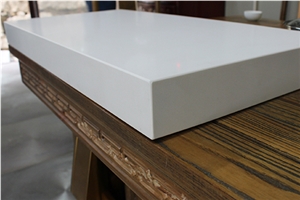 45 Beveled and Laminated White Quartz Bar Countertop 45 Beveled and Laminated White Quartz Bar Countertop
