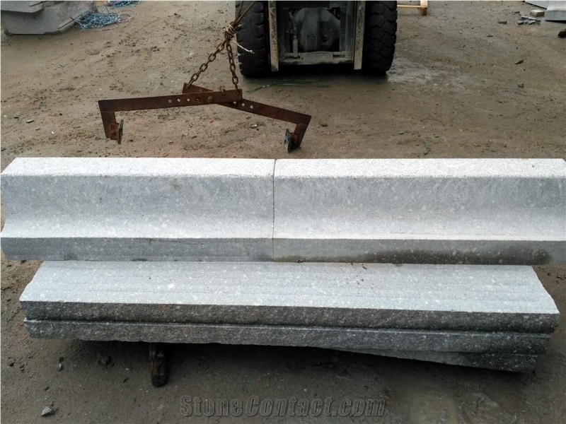 Light Grey G375 Granite Railway Station Sides Stone Curbstone