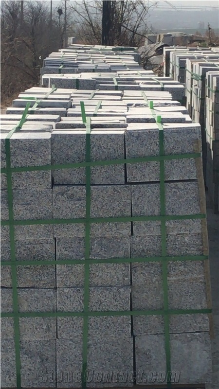 New G341 Light Grey Granite Split Surface Mushroom Wall Stones