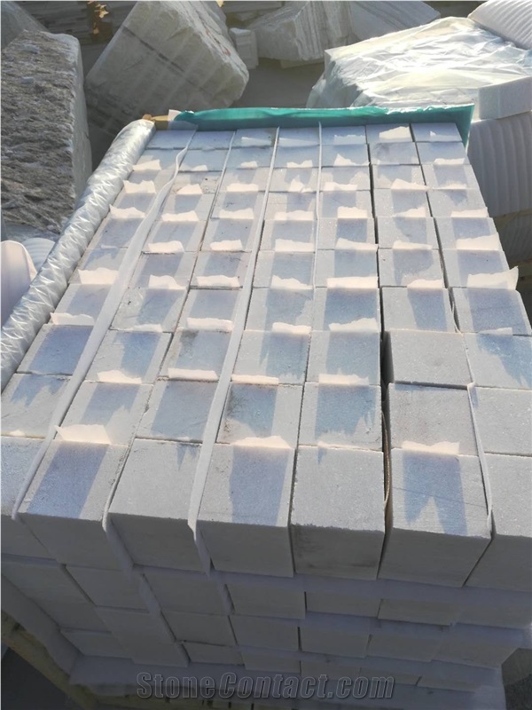 Snow White Marble Cube Stone