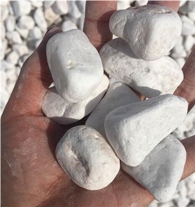 A Grade Snow White Stone Decoration Pebbles