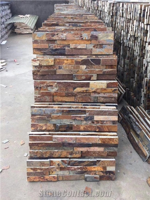 Decorative Rusty Slate Wall Cladding Tile
