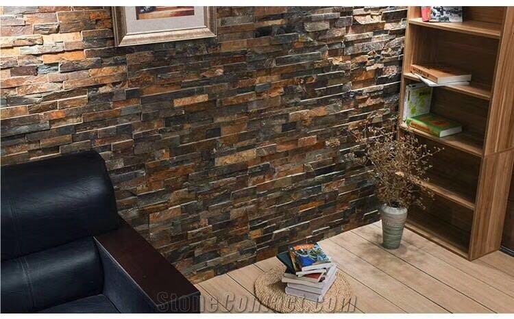 Decorative Rusty Slate Wall Cladding Tile