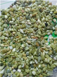 Jade Green Natural Stone Small Size Pebbles