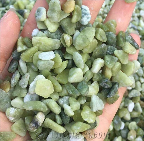 Natural Jade Tumble Many Size Pebbles Home Garden Decoration