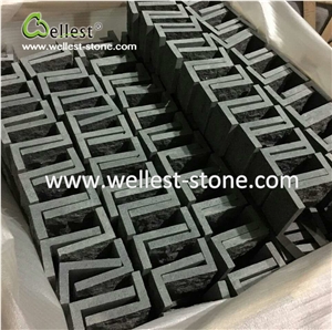 Black Granite Mushroom Wall Tile ,Wall Covering Decorative Stone