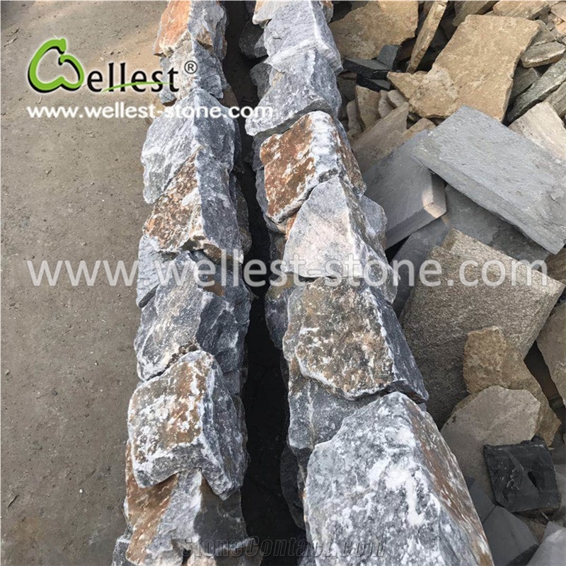 Black Limestone Corner Stone for Exterior Wall Siding Cladding