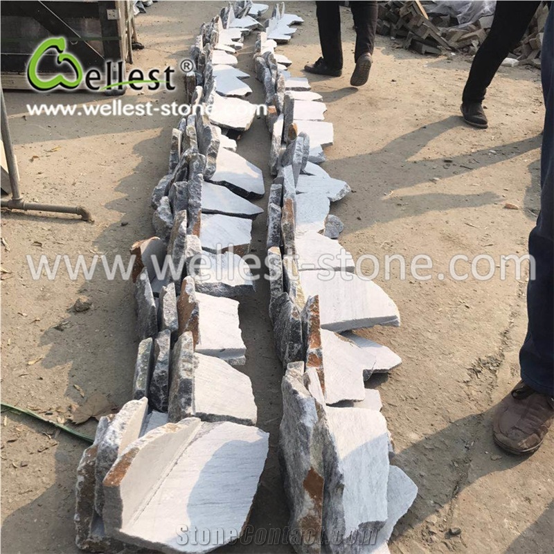Black Limestone Corner Stone for Exterior Wall Siding Cladding