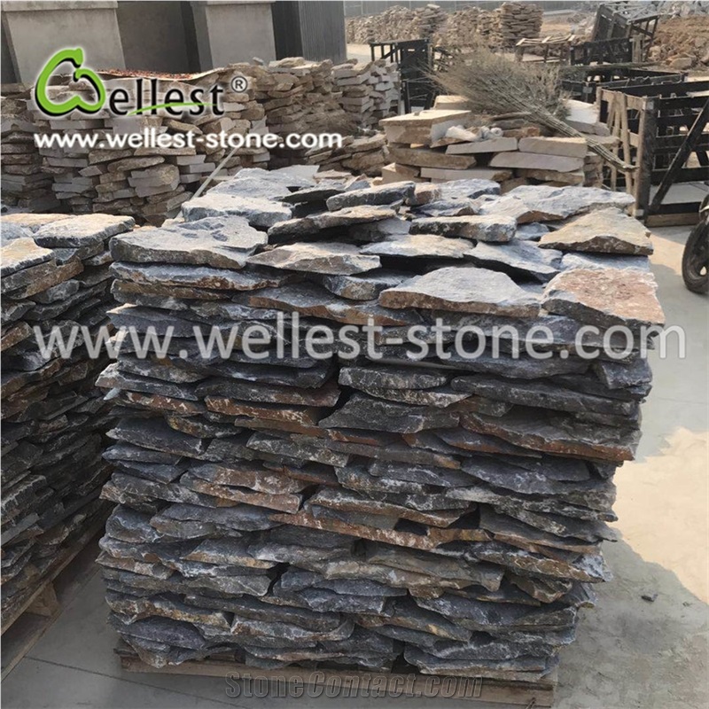 Black Limestone Corner Stone for Exterior Wall Siding Cladding