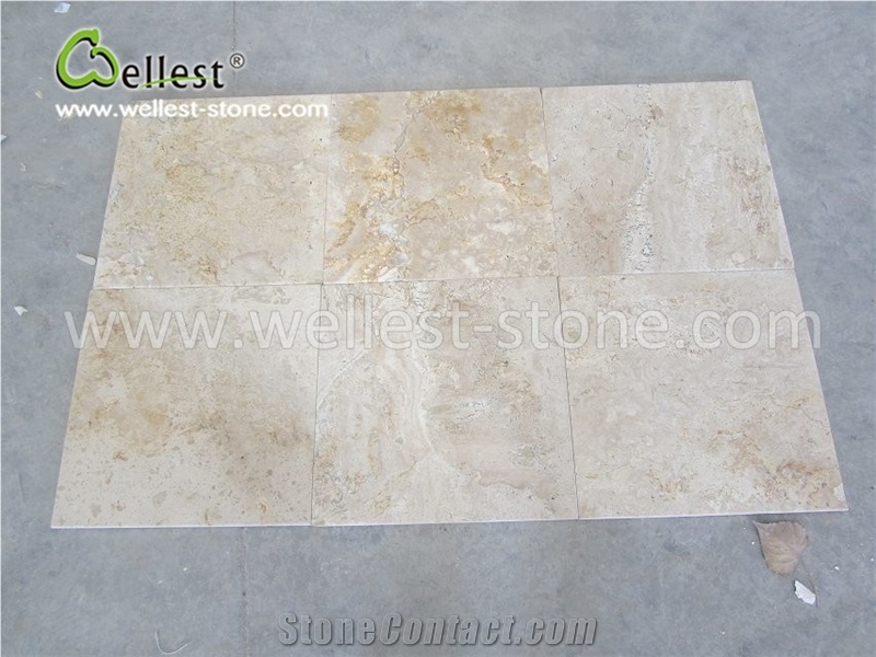 Golden Travertine Ledge Stone/Culture Stone Floor Tile Natural Split