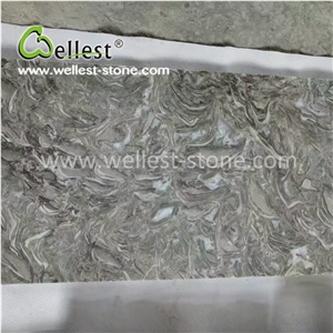 Light Brown/Grey Marble Tile for Floor Covering Wall Cladding