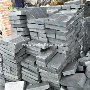 Natural Slate Stone Cobble Stone for Floor Tile and Wall Tile Honed