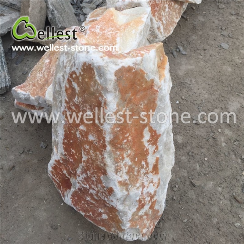 Plenty Yellow Slate Corner Stone for Exterior Wall Corner Siding
