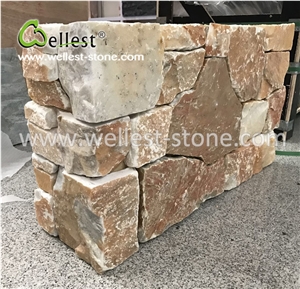 Plenty Yellow Slate Corner Stone for Exterior Wall Corner Siding