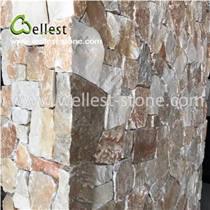 Plenty Yellow Slate Corner Stone for Exterior Wall Corner Siding