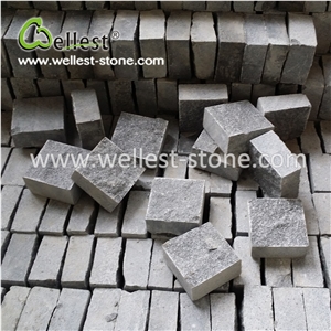 Split Grey Granite Cobble/Cube Stone for Garden Patio Paving