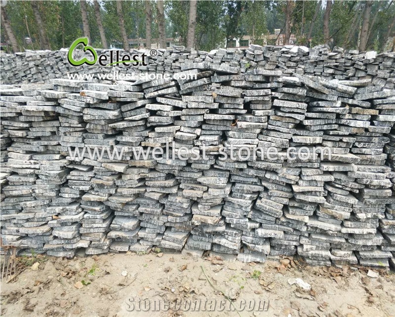 Split Grey Quartzite Loose Stone Corner Stone for Wall Cladding