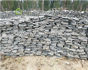 Split Grey Quartzite Loose Stone Corner Stone for Wall Cladding