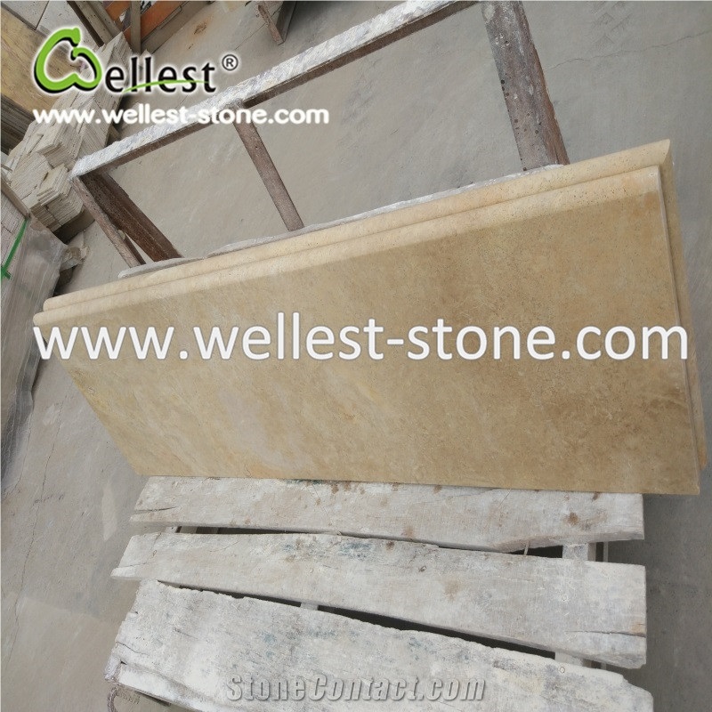 Travertine Tile Tumble Finish for Pool Pavers Coping,Pool Deck Pavers