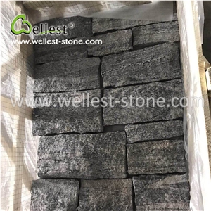 Villa Fence Column Wall Cladding Grey Quartzite Fieldstone Loose Stone