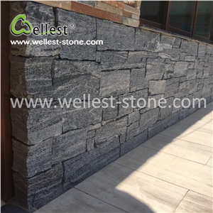 Villa Fence Column Wall Cladding Grey Quartzite Fieldstone Loose Stone