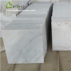 White Marble Cube Stone Polished for Floor and Wall Covering Interior