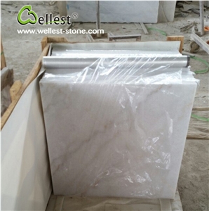 White Marble Cube Stone Polished for Floor and Wall Covering Interior