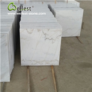 White Marble Cube Stone Polished for Floor and Wall Covering Interior