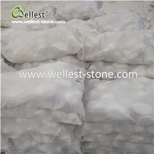 White Pebble Stone Gravels for Drivewey Walkway Tumbled Finish