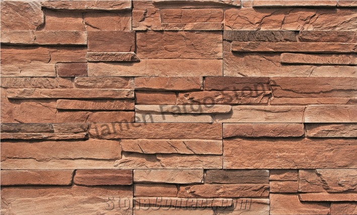 Artificial Wall Cladding Panel, Faux Stone Panel, Golden Culture Stone
