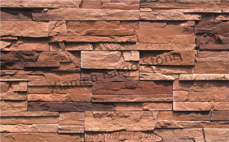 Artificial Wall Cladding Panel, Faux Stone Panel, Golden Culture Stone