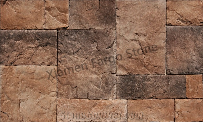 Fargo Artificial Castle Stone, Faux Castle Wall Stone, Manmade Stone