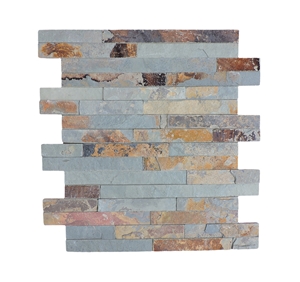 Rusty Slate Hot Sale Thin Culture Stone Panel Wall Cladding/Wall Decor