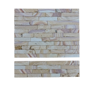 Teak Wood Sandstone Fireplace Surround/Wall Cladding /Legde Stone