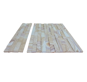 Teak Wood Sandstone Fireplace Surround/Wall Cladding /Legde Stone