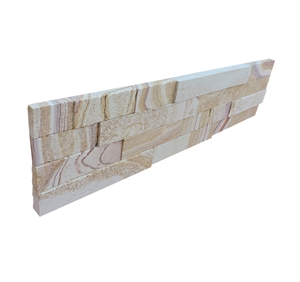 Teak Wood Sandstone Fireplace Surround/Wall Cladding /Legde Stone
